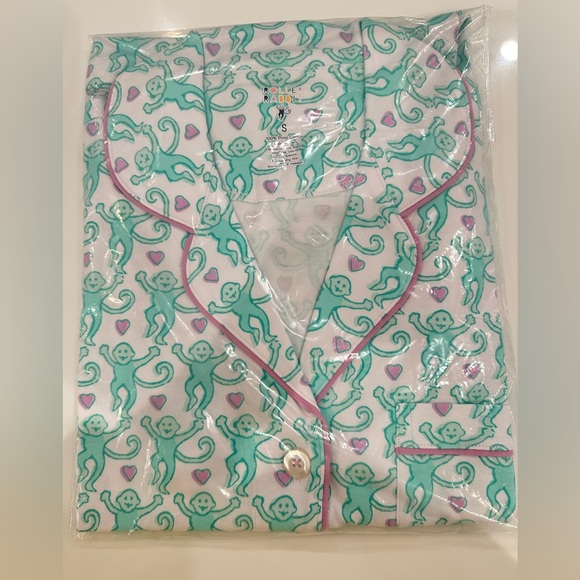 Roller Rabbit Lovely Monkey Polo pajamas set
